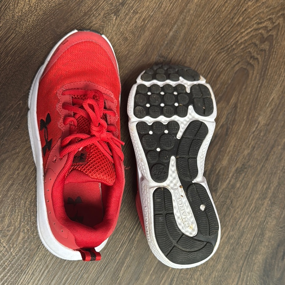 Under Armour Kids Red Athletic Shoes